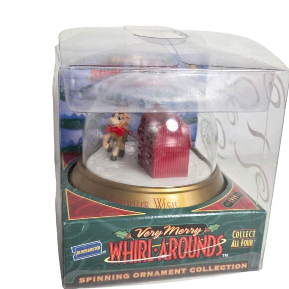 Vintage 1999 Block Buster Rudolph The Red‎ Nose Reindeer Whirl Around Ornament - Picture 6 of 7